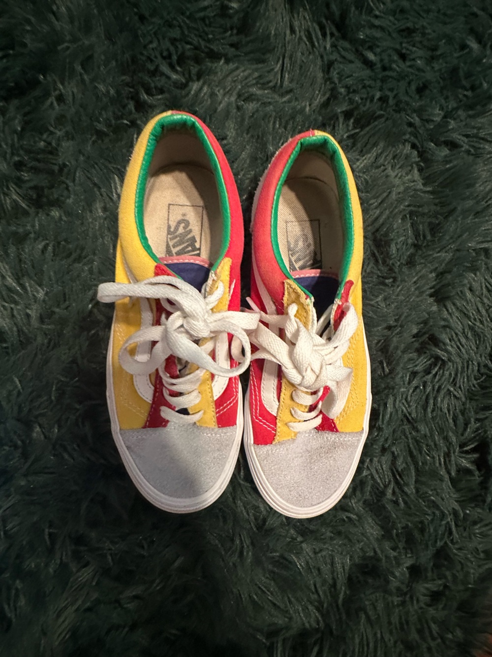 Vans Style 36 Sunshine Multi True White Colorblock Sneakers Women’s 7 - Picture 3 of 9